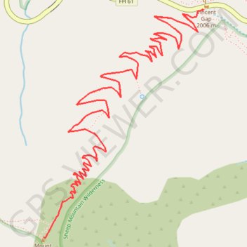 Mount Baden Powell trail, distance, elevation, map, profile, GPS track