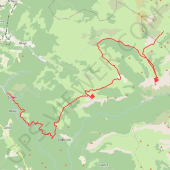 Final_1dan1 trail, distance, elevation, map, profile, GPS track
