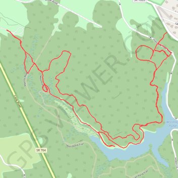 Wormley Pond trail, distance, elevation, map, profile, GPS track
