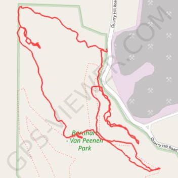 Barnhart - Van Peenen Park Loop trail, distance, elevation, map, profile, GPS track
