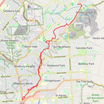 Dry Creek to the Triangle trail, distance, elevation, map, profile, GPS track