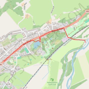 Wildcat Trail Newtonmore trail, distance, elevation, map, profile, GPS track