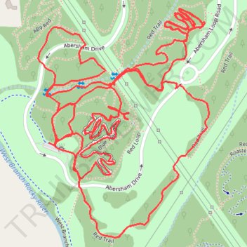 Abersham Park trail, distance, elevation, map, profile, GPS track