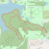 South Shore East Loop in Shawnee Mission Park trail, distance, elevation, map, profile, GPS track