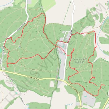 High Chart and Limpsfield National & SE League trail, distance, elevation, map, profile, GPS track