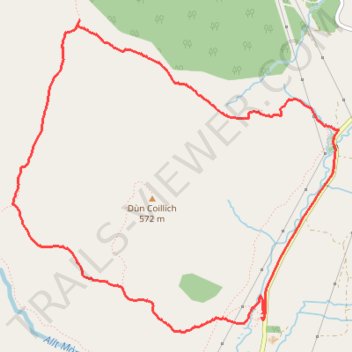 Dùn Coillich Loop trail, distance, elevation, map, profile, GPS track