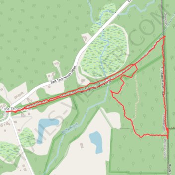 Air Line State Park Trail and Tri-State Marker Loop Trail trail, distance, elevation, map, profile, GPS track