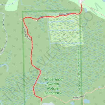 Trail in Timberland Nature Sanctuary in Springfield Township, MI trail, distance, elevation, map, profile, GPS track