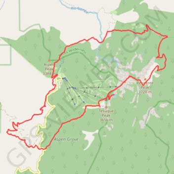 Lake Peak Loop trail, distance, elevation, map, profile, GPS track