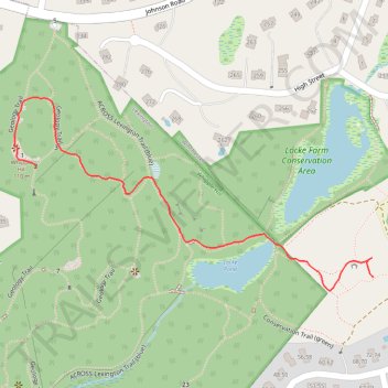Whipple Hill trail, distance, elevation, map, profile, GPS track