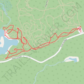 Forest Lea trails trail, distance, elevation, map, profile, GPS track
