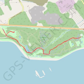 Guindon Park Hike trail, distance, elevation, map, profile, GPS track