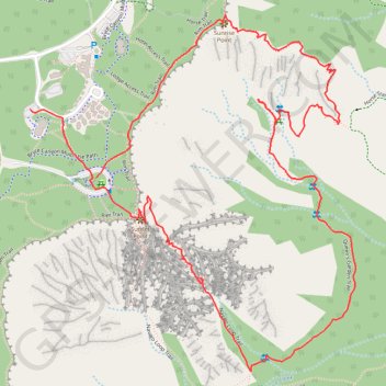 Bryce NP trail, distance, elevation, map, profile, GPS track