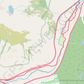 Franklin Falls via Denny Creek Road and Franklin Falls Trail trail, distance, elevation, map, profile, GPS track