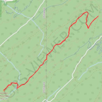 Vedder Mountain Ridge Trail trail, distance, elevation, map, profile, GPS track