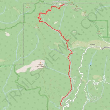 Hollow Tree Trail - Big Basin Redwoods State Park trail, distance, elevation, map, profile, GPS track