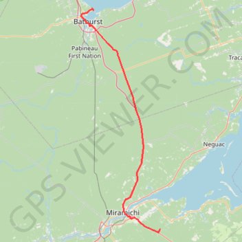 Bathurst - Black River Bridge trail, distance, elevation, map, profile, GPS track
