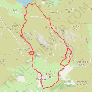 Riverside Path, Gordale Scar, Malham Tarn and Watlowes Loop trail, distance, elevation, map, profile, GPS track