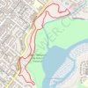 Upper Newport Bay Nature Preserve trail, distance, elevation, map, profile, GPS track