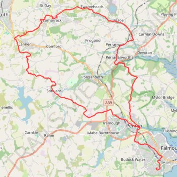 Poldice Valley and Carn Marth loop trail, distance, elevation, map, profile, GPS track