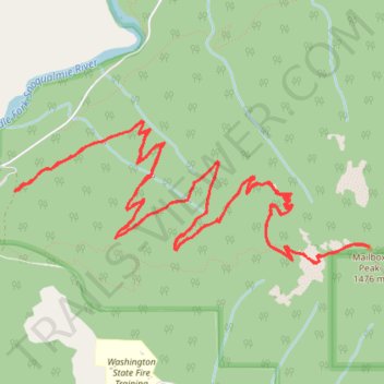 Mailbox Peak Trail trail, distance, elevation, map, profile, GPS track