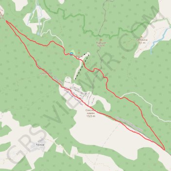 Bojanine vode-Sokolov Kamen trail, distance, elevation, map, profile, GPS track