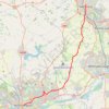 Walking from Kettering to Northampton via various PRoW paths trail, distance, elevation, map, profile, GPS track