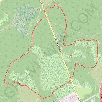 Jack Pine Trail - Beaver Trail - Chipmunk Trail trail, distance, elevation, map, profile, GPS track