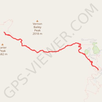 Window Trail in Big Bend National Park trail, distance, elevation, map, profile, GPS track