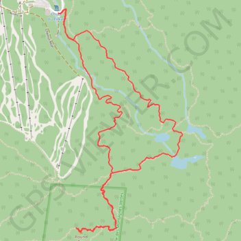 Round Top and Spruce Lake Loop trail, distance, elevation, map, profile, GPS track