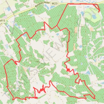 Bottelary Hills Loop trail, distance, elevation, map, profile, GPS track