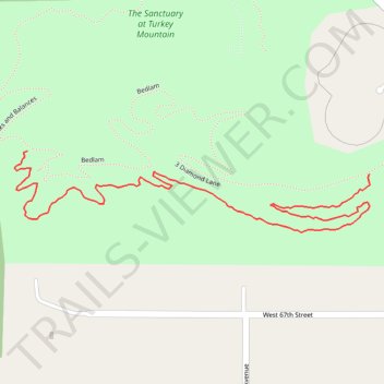 Turkey Mountain Rubble MTB Trail trail, distance, elevation, map, profile, GPS track