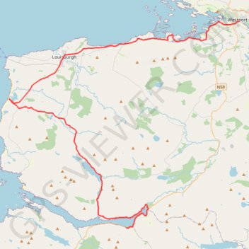 Connemara - Day 1 trail, distance, elevation, map, profile, GPS track