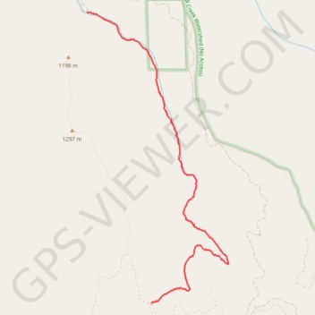 Tiger Creek Trail in Umatilla National Forest trail, distance, elevation, map, profile, GPS track