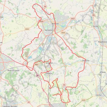 Route trail, distance, elevation, map, profile, GPS track