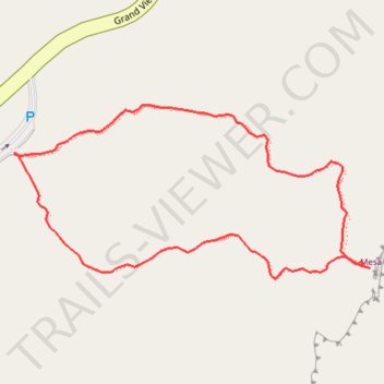 Mesa Arch Loop Trail in Canyonlands National Park trail, distance, elevation, map, profile, GPS track