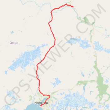 Road Trip Alaska 2018 trail, distance, elevation, map, profile, GPS track