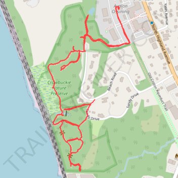 Crawbuckie Nature Preserve Trails trail, distance, elevation, map, profile, GPS track