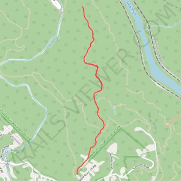 Long Point Trail to Viewpoint in New River Gorge National Park and Preserve trail, distance, elevation, map, profile, GPS track