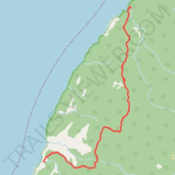 Seawall Trail Day 3 trail, distance, elevation, map, profile, GPS track