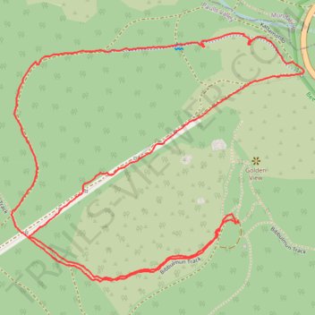 Katamorda trail loop trail, distance, elevation, map, profile, GPS track