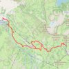 Catherine's Pass Trail via Upper Albion Meadows Trail and East Greeley Road trail, distance, elevation, map, profile, GPS track