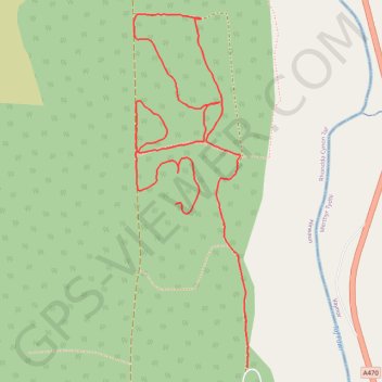 Garwnant trail, distance, elevation, map, profile, GPS track