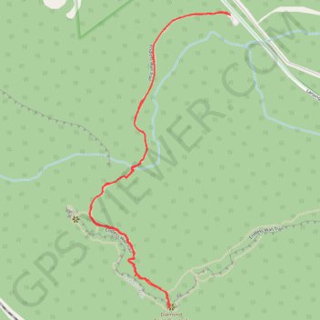 Diamond Point Overlook via Endless Wall Trail in New River Gorge National Park and Preserve trail, distance, elevation, map, profile, GPS track