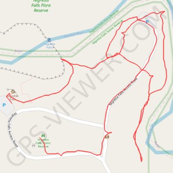 Nigretta Falls trail, distance, elevation, map, profile, GPS track