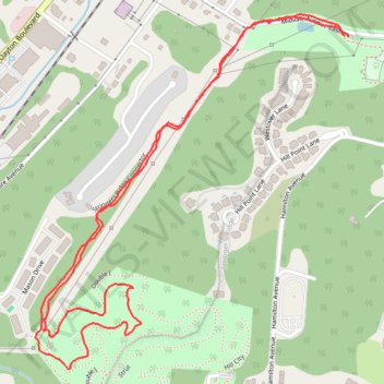 Stringers Ridge Connector trail, distance, elevation, map, profile, GPS track