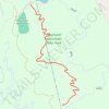Highland Mountain Bike Park - Upper Happy Hour to Lower Happy Hour trail, distance, elevation, map, profile, GPS track
