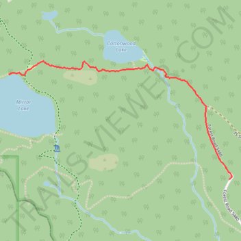 Mirror Lake Trail trail, distance, elevation, map, profile, GPS track