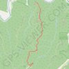 Courthouse Rock via Auxier Ridge Trail in Red River Gorge Geological Area trail, distance, elevation, map, profile, GPS track