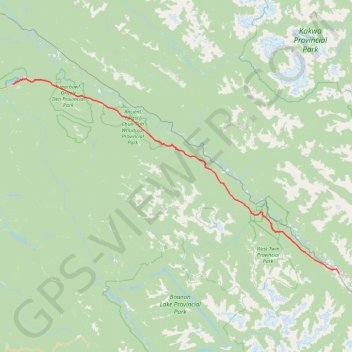 Fraser-Fort George - McBride trail, distance, elevation, map, profile, GPS track